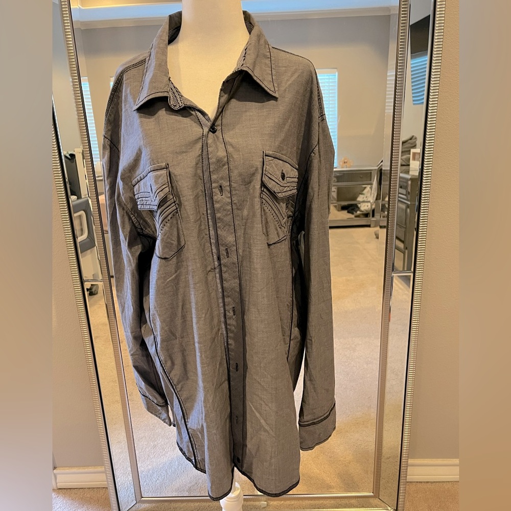 COPY - Buckle Men Button Down Long Sleeve Shirt